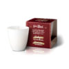 White Glass Clove & Cinnamon Candle - Ecological Candles - Glass