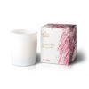 White Matte Glass Darjeeling Flower Candle - Ecological Candles - Mate glass