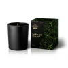 Black Matte Glass Darjeeling Flower Candle - Ecological Candles - Mate glass