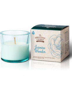Recycled Glass Jasmine Wonder Candle - Ecological Candles - Recycled glass