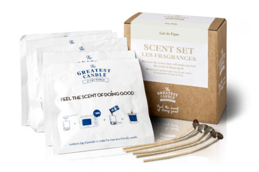 Set DIY Cera Ecológica Perfumada Fig Milk - Kits Velas DIY - Sets