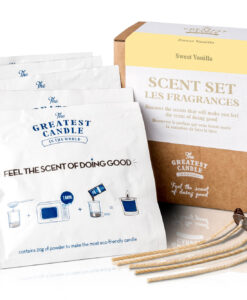 Set DIY Cera Ecológica Perfumada Sweet Vanilla - Kits Velas DIY - Sets